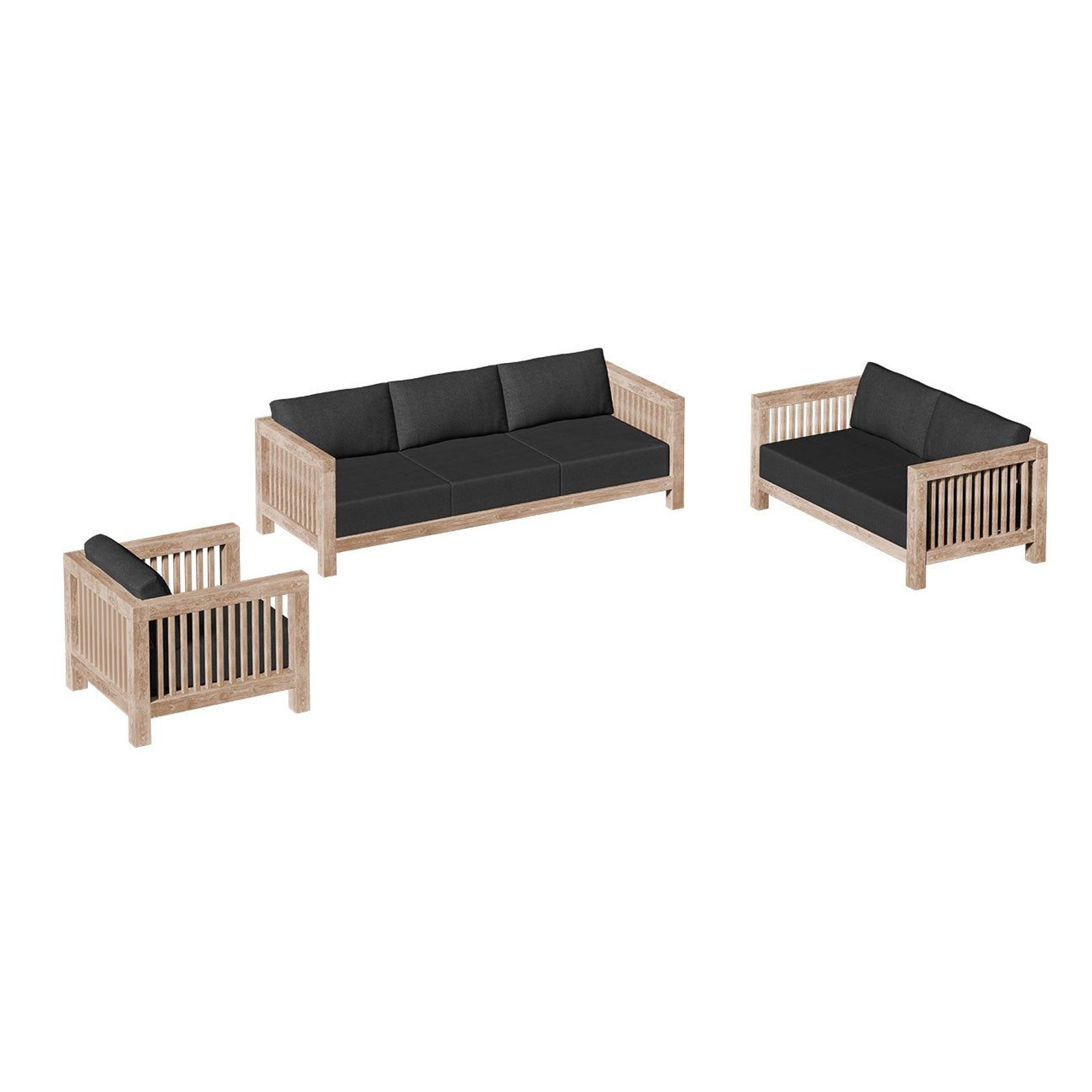 Cardrona Teak 2 Seater Sofa gallery detail image