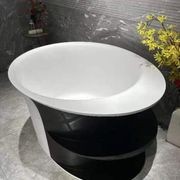 Josei Round Japanese Shelf Soak Tub - 1200mm - MGD01 gallery detail image