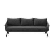 Kereru Aluminium and Rope Outdoor 3 Seater Sofa gallery detail image