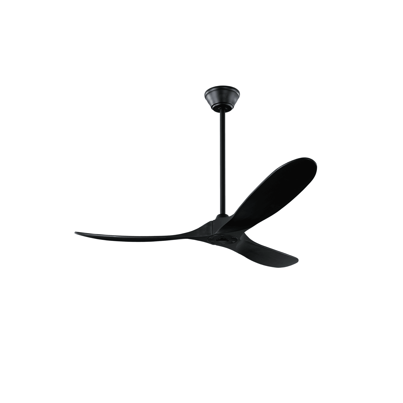 Milano SLIDER Ceiling Fan Junior Matt Black gallery detail image