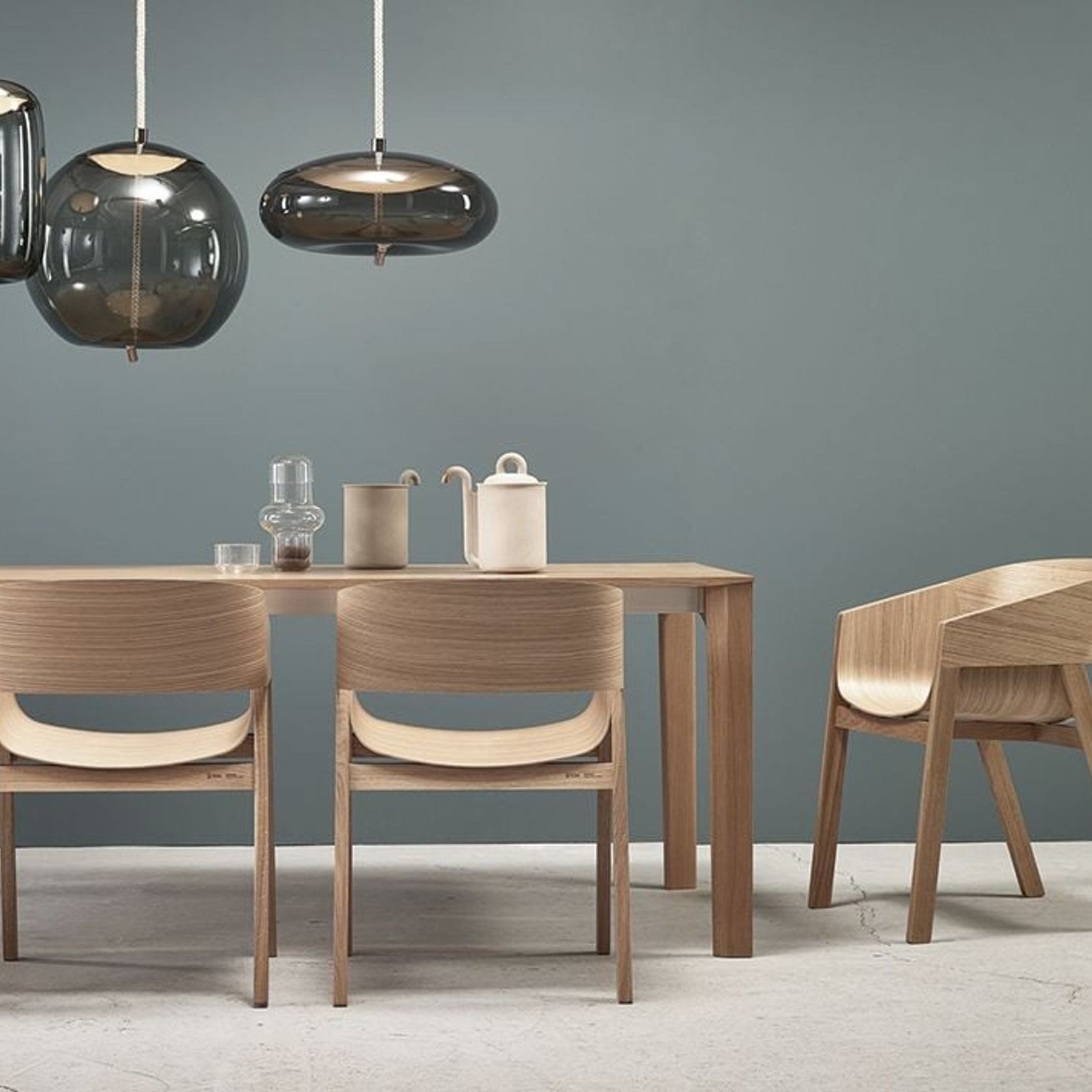 Lasu Dining Table - Natural Oak - by TON gallery detail image