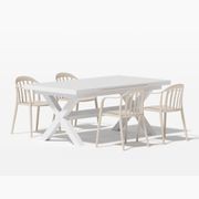 Tuba Extension Table With Alice Chairs 5-Piece Outdoor Dining Set gallery detail image