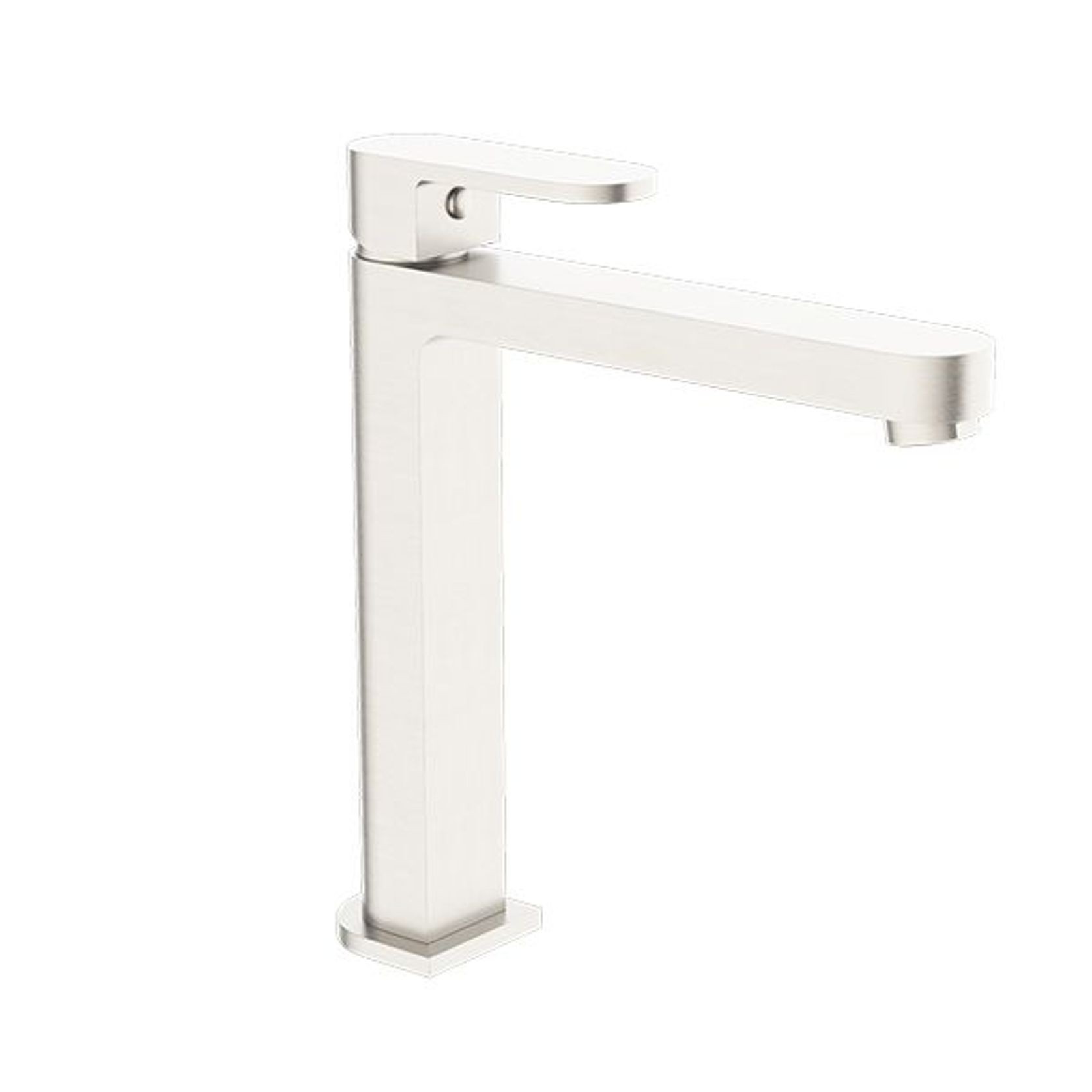Ecco Tall Basin Mixer Brushed Nickel gallery detail image