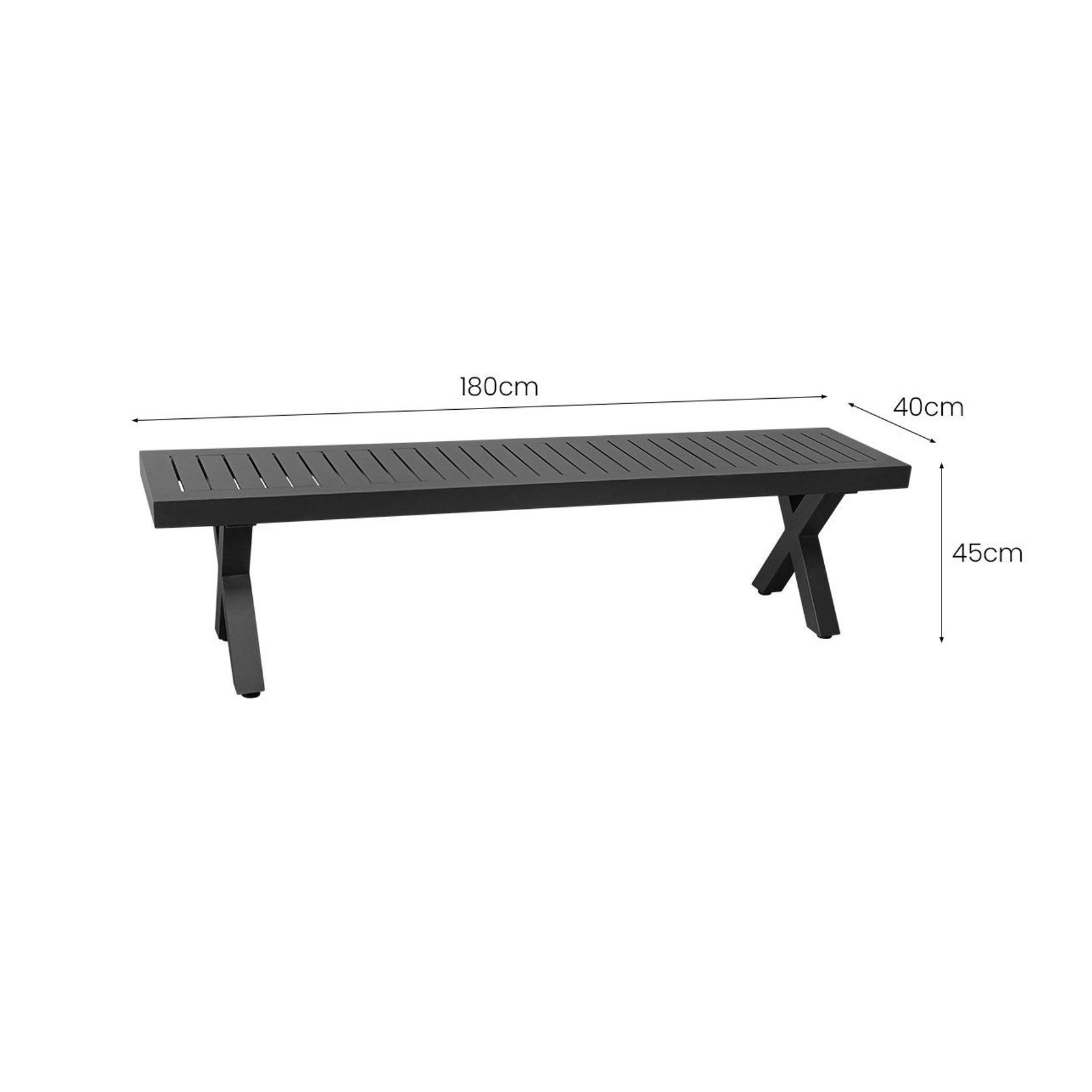 Varga Outdoor Bench Seat 180cm gallery detail image