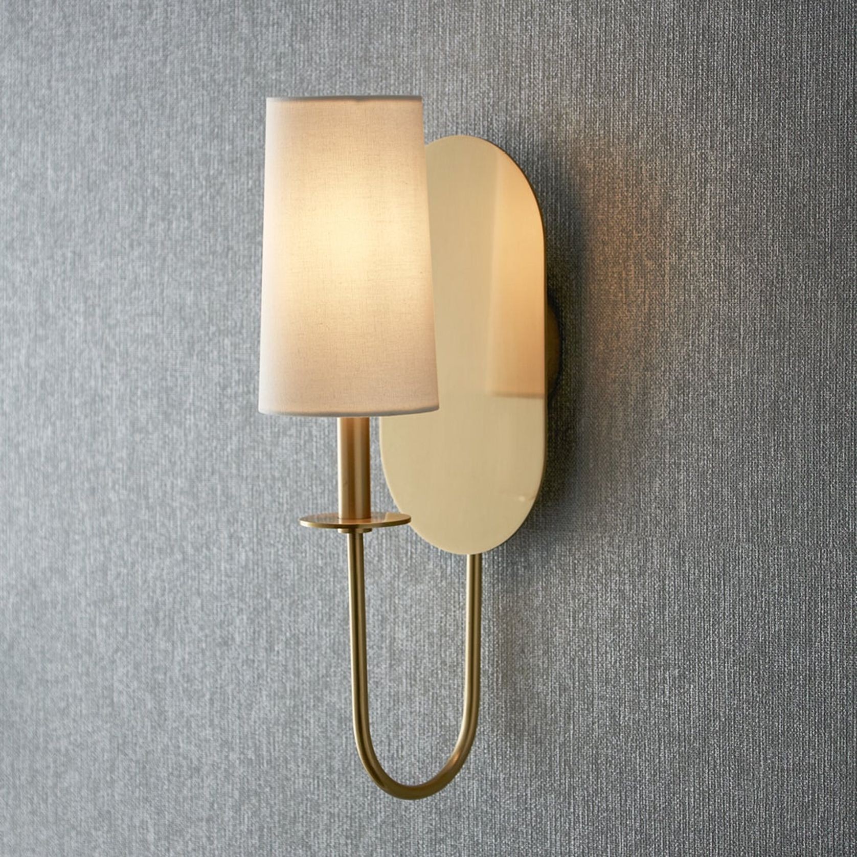 Audrina 1 Light Wall Light in Aged Brass gallery detail image