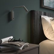 Turin LED Reading Wall Light in Satin Nickel gallery detail image
