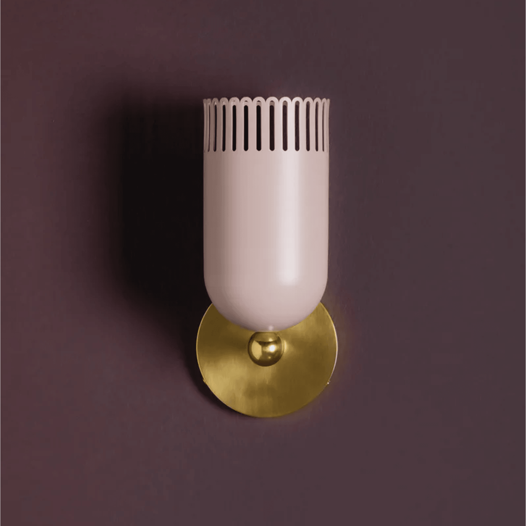 Posie 1 Light Wall Light in Natural Dust Pink gallery detail image