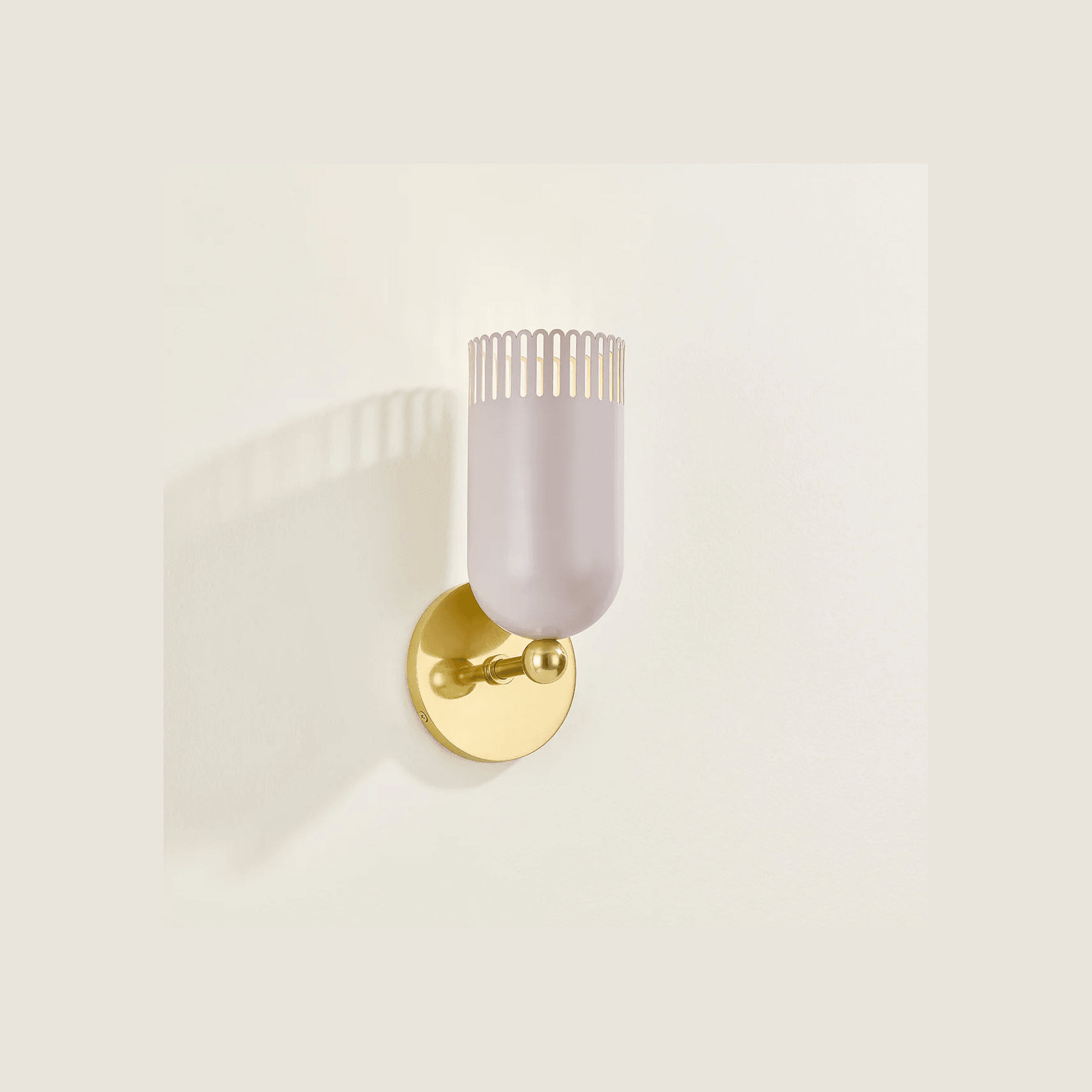 Posie 1 Light Wall Light in Natural Dust Pink gallery detail image