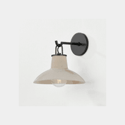 Potter 1 Light Wall Light Distressed Bronze & Ceramic Ivory Crackle gallery detail image