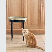 Ebonised Empire Style Marble Top Side Table gallery detail image