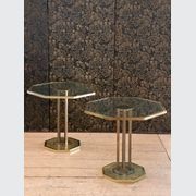 Pair Of Mid Century Octagonal Sofa End Tables gallery detail image