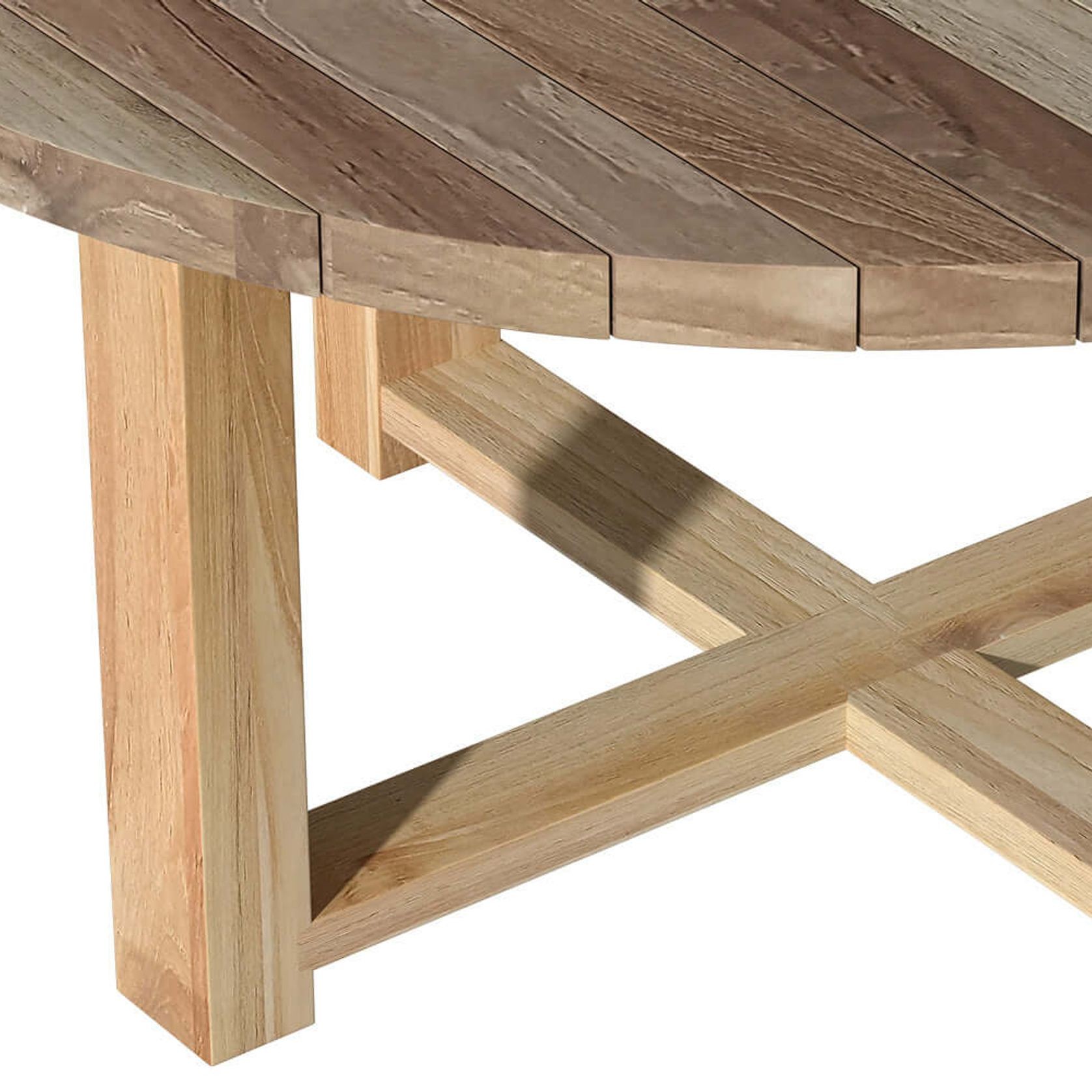 Oasis Teak Round Dining Table 150cm gallery detail image