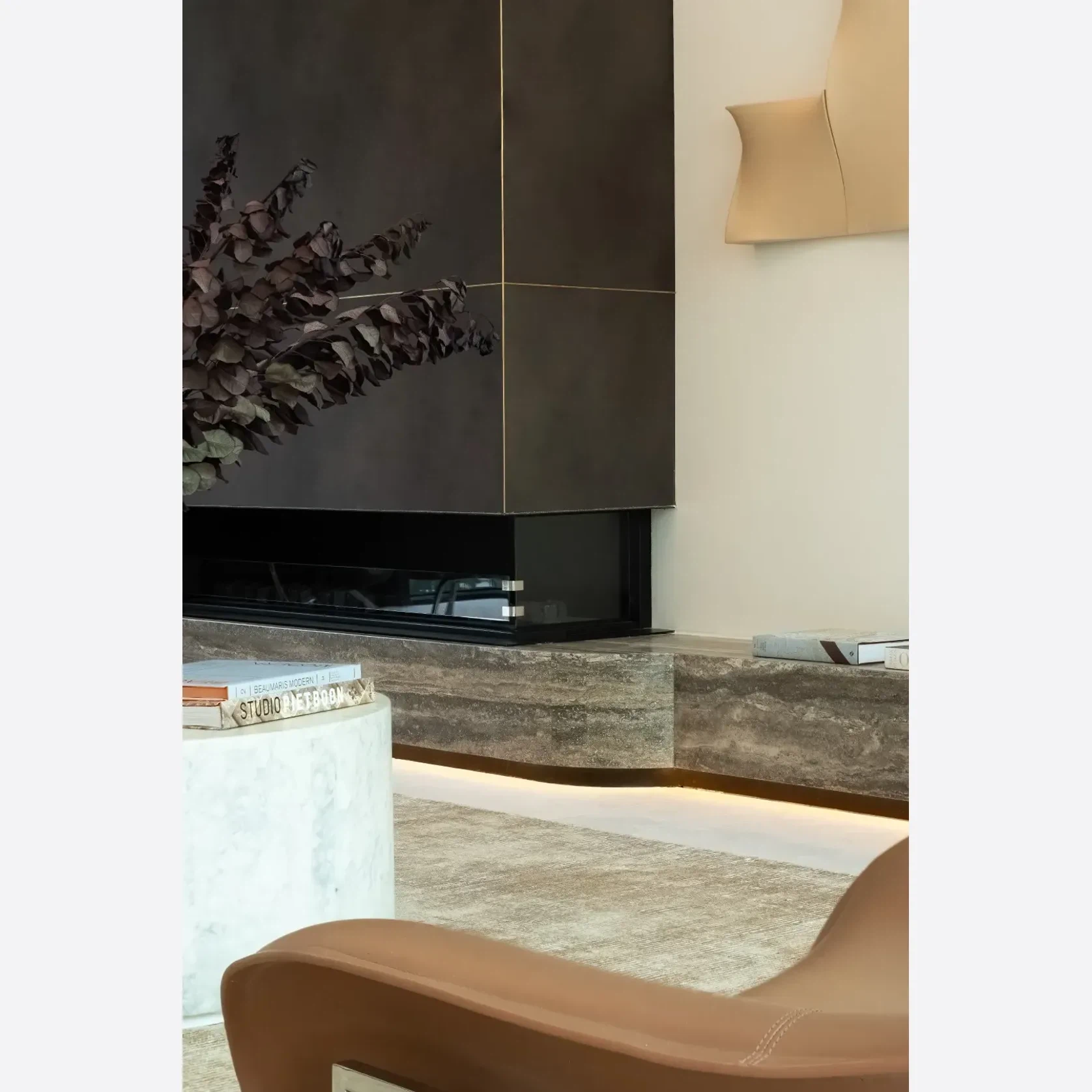 Titanium Vein Cut Travertine Benchtop gallery detail image