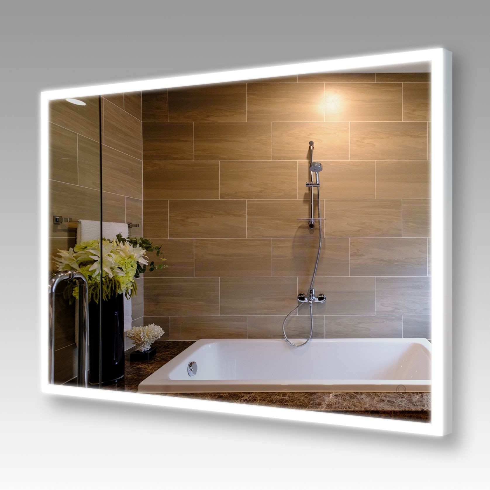 LED Frost Light Mirror with Demister gallery detail image