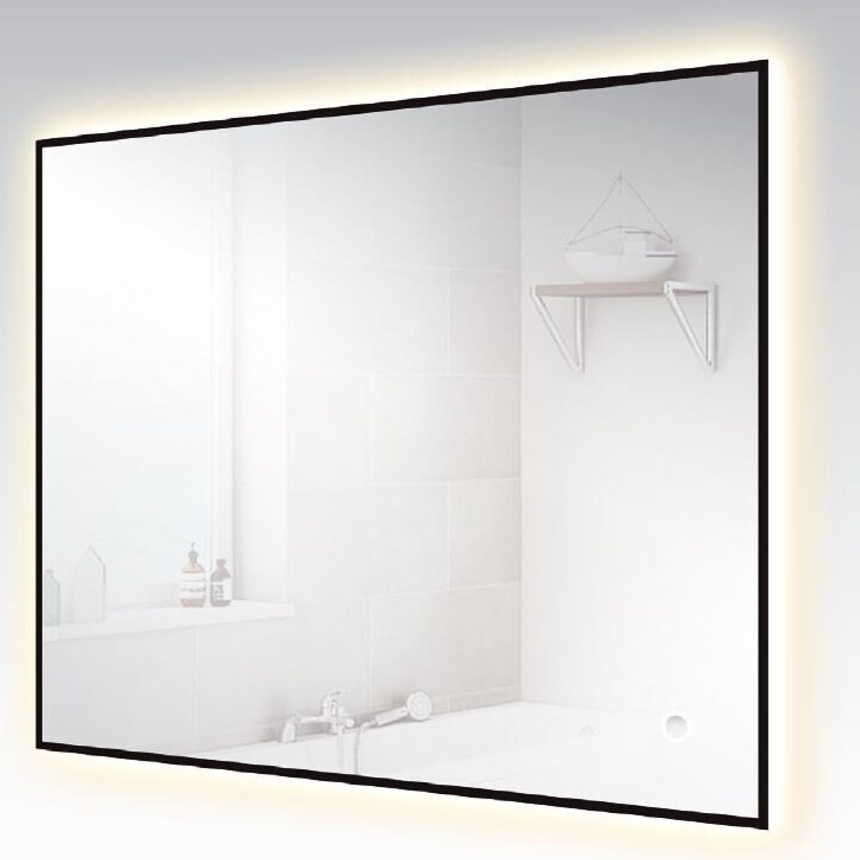 LED Nero mirror with Demister gallery detail image