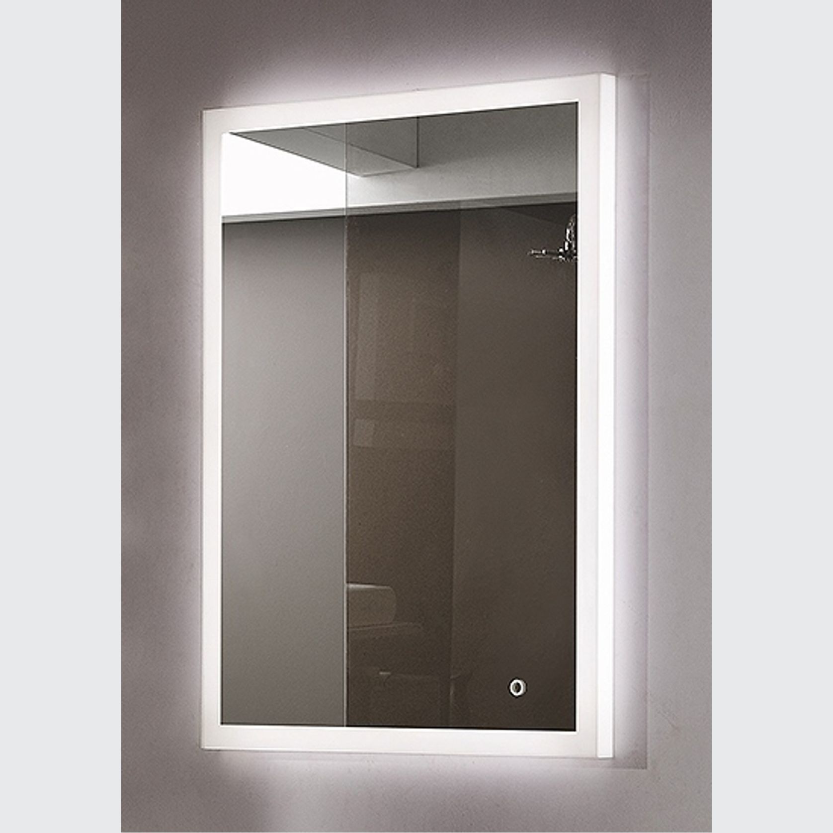 Diffused Frost LED Light Mirror with Demister gallery detail image