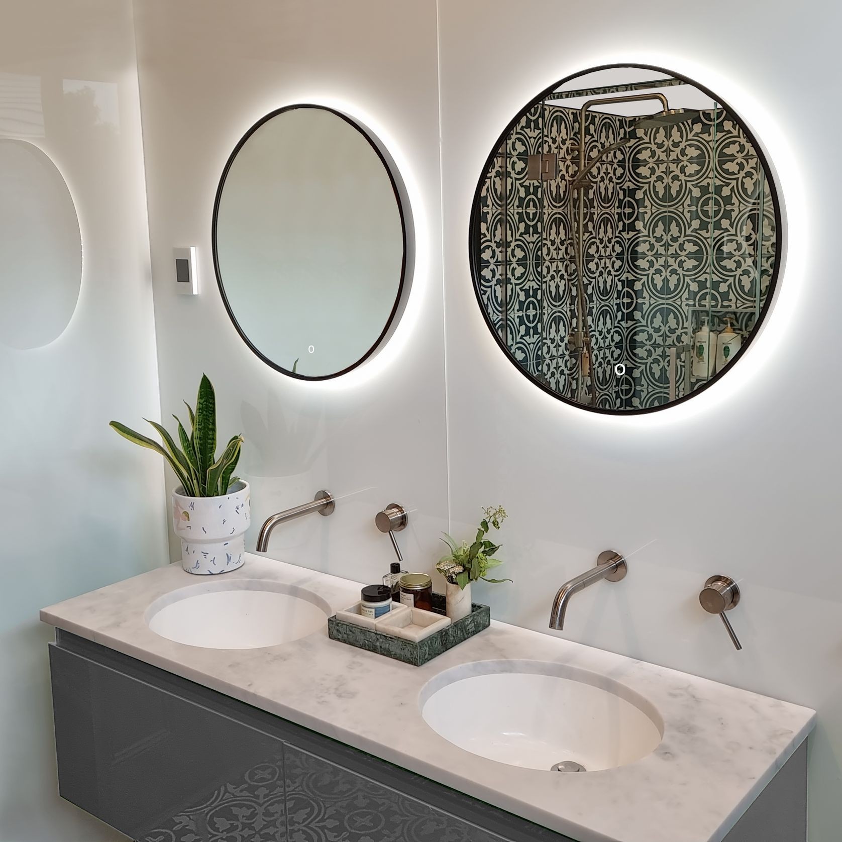 Granada LED Backlit Mirror with Demister gallery detail image