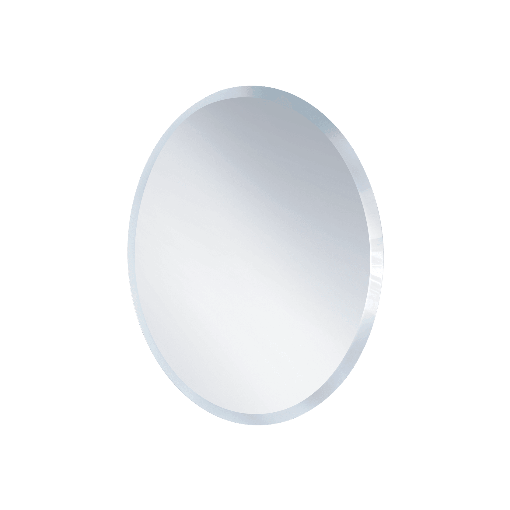 20mm Bevel Edge Oval Mirror with Hidden Fittings gallery detail image
