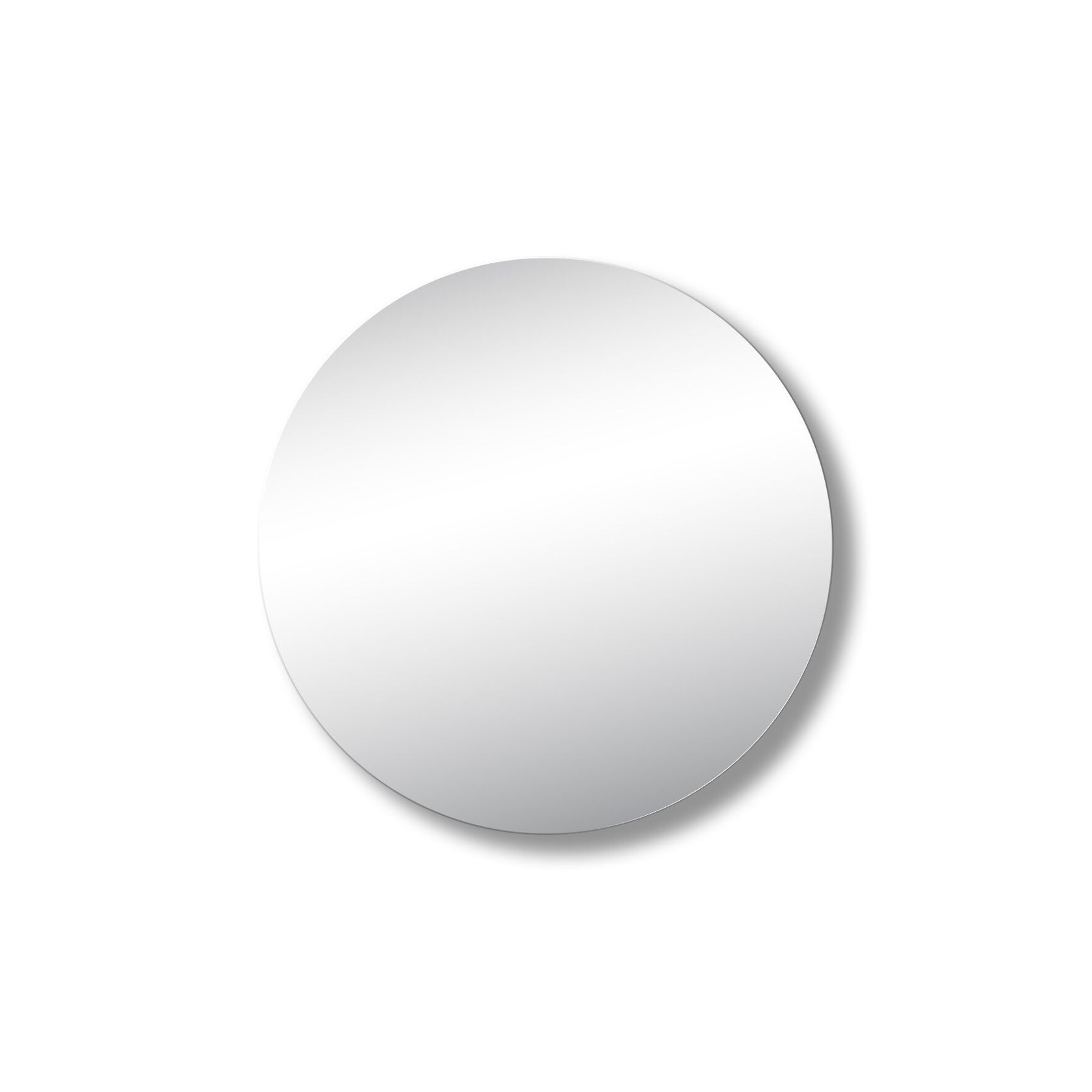 Polish Edge Round Mirror with Hidden Fittings gallery detail image