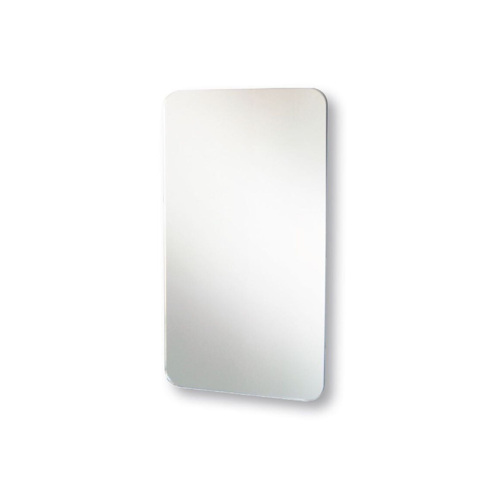 Polished Edge Mirror with Radius Corners and Hidden Fittings gallery detail image