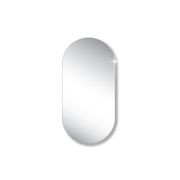 Polished Edge Obround Mirror with Hidden Fittings gallery detail image