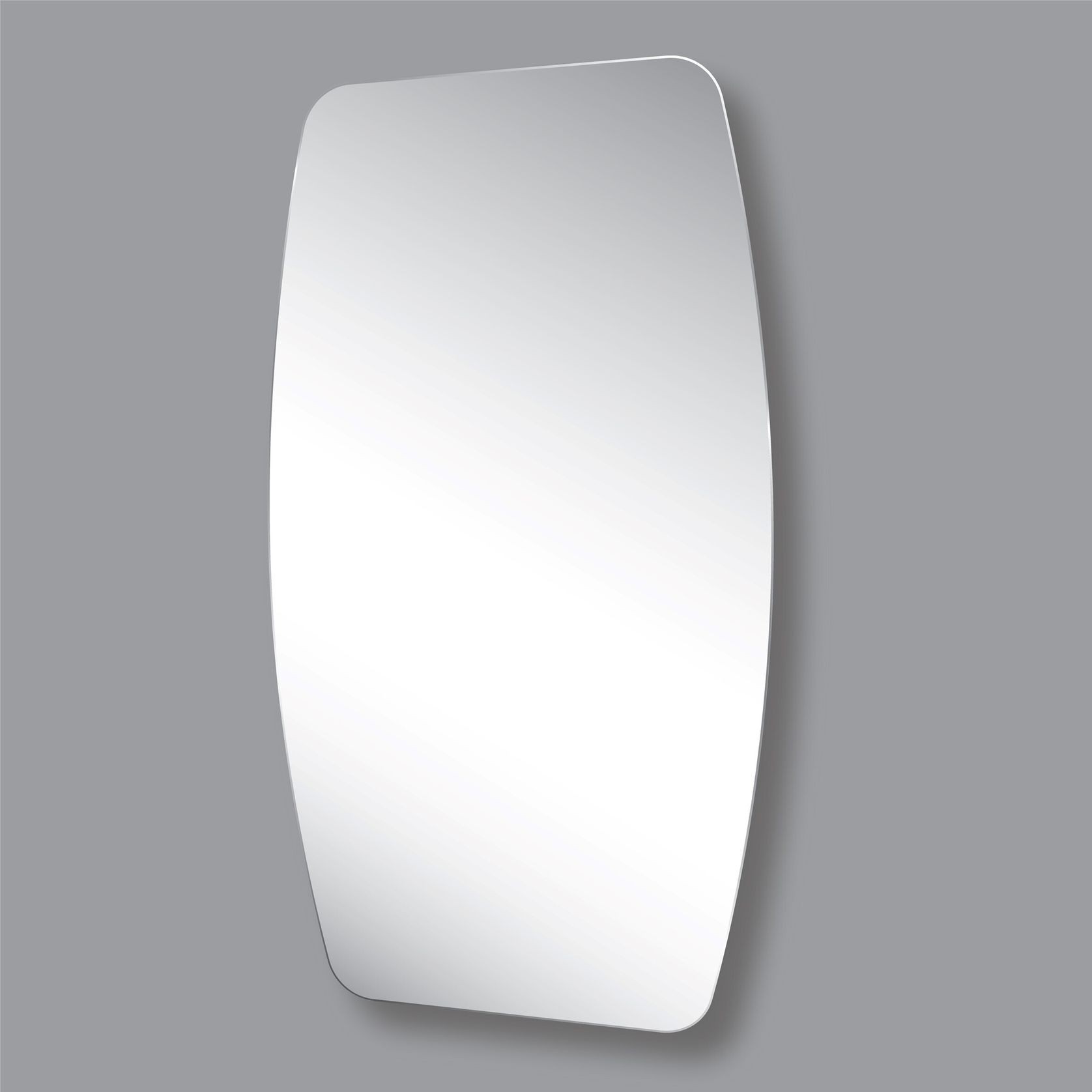 Asti Polished Edge Rounded Rectangle Mirror with Hidden Fittings gallery detail image