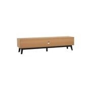 CASTOR Entertainment TV Unit 180cm - Natural, Navy Blue & Black gallery detail image