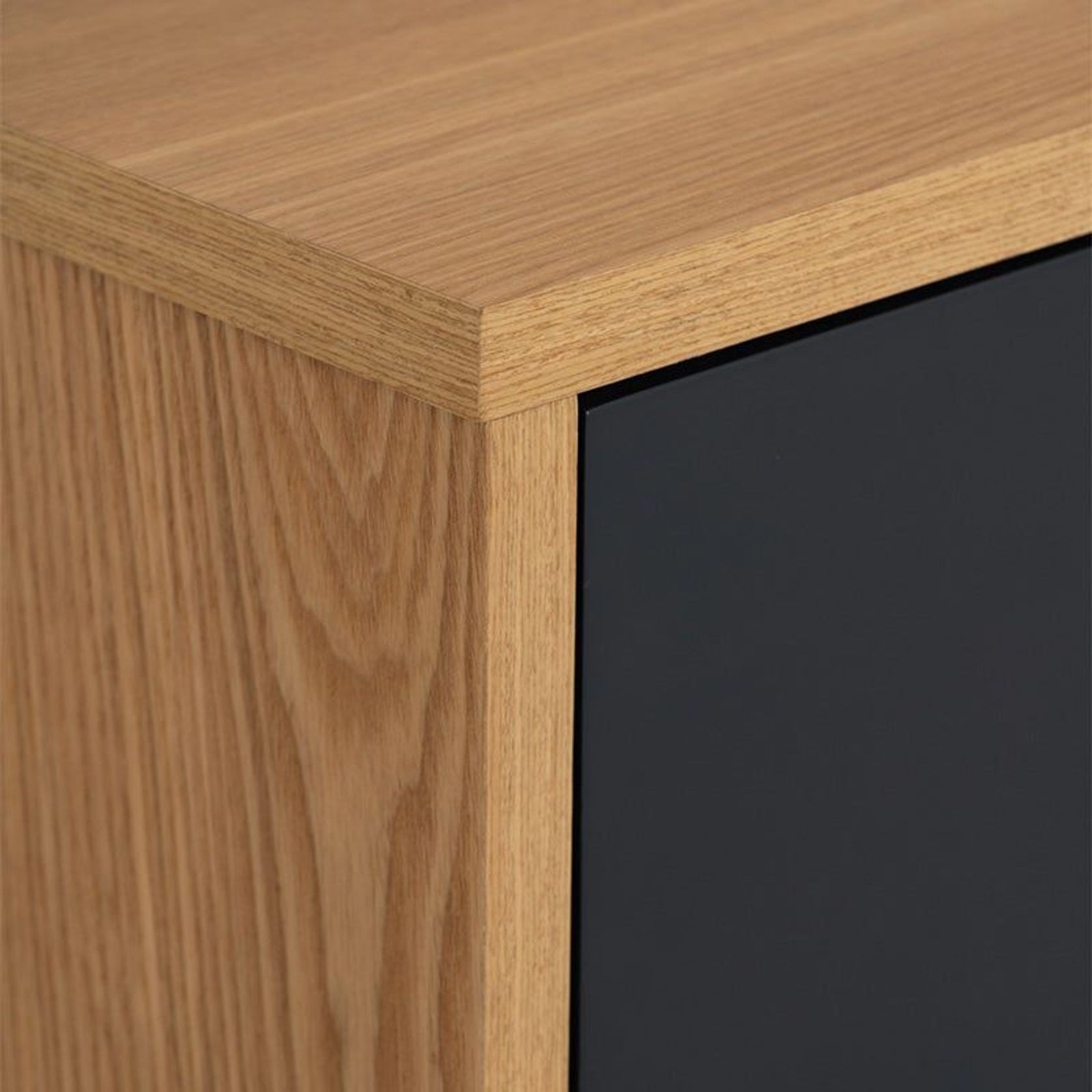 CASTOR Entertainment TV Unit 180cm - Natural, Navy Blue & Black gallery detail image