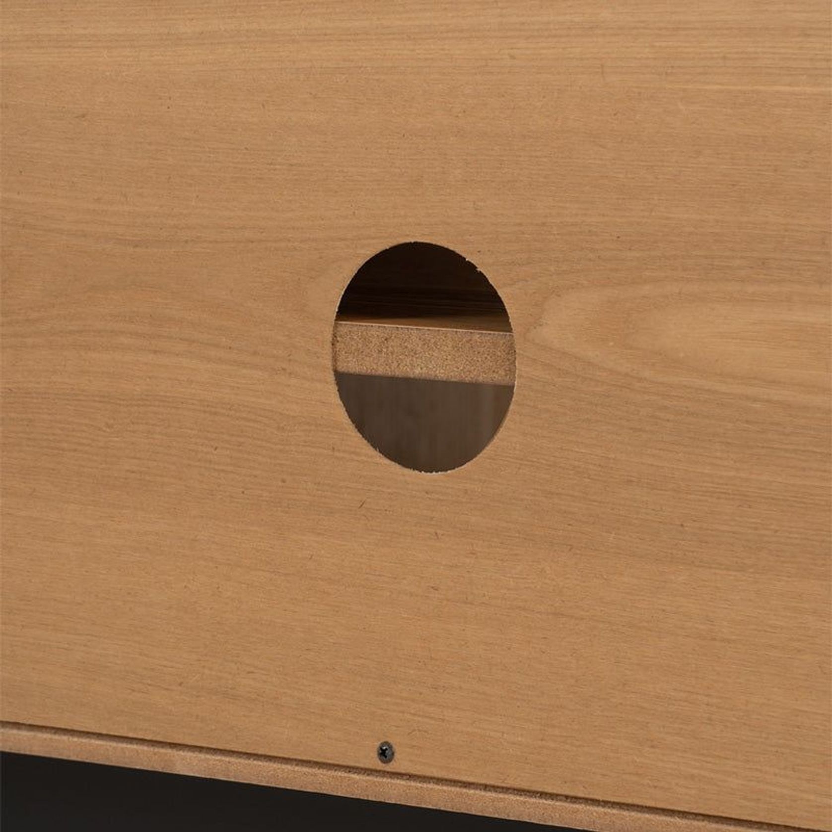 CASTOR Entertainment TV Unit 180cm - Natural, Navy Blue & Black gallery detail image