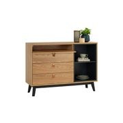 CASTOR Sideboard Buffet 125cm - Natural, Navy Blue & Black gallery detail image