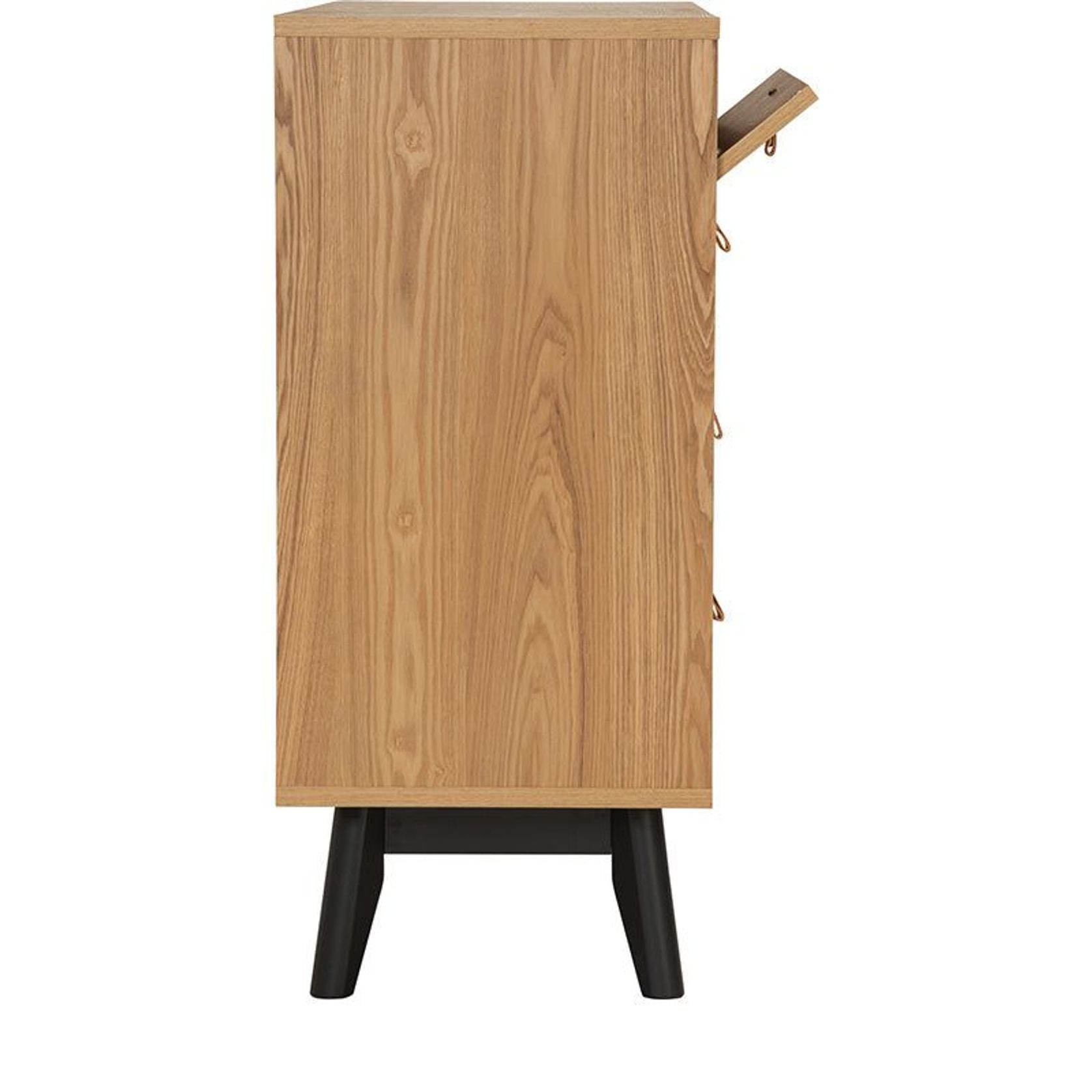 CASTOR Sideboard Buffet 125cm - Natural, Navy Blue & Black gallery detail image