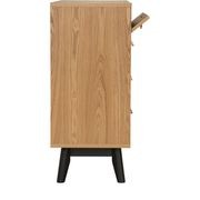 CASTOR Sideboard Buffet 125cm - Natural, Navy Blue & Black gallery detail image