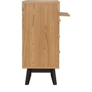 CASTOR Sideboard Buffet 125cm - Natural, Navy Blue & Black gallery detail image