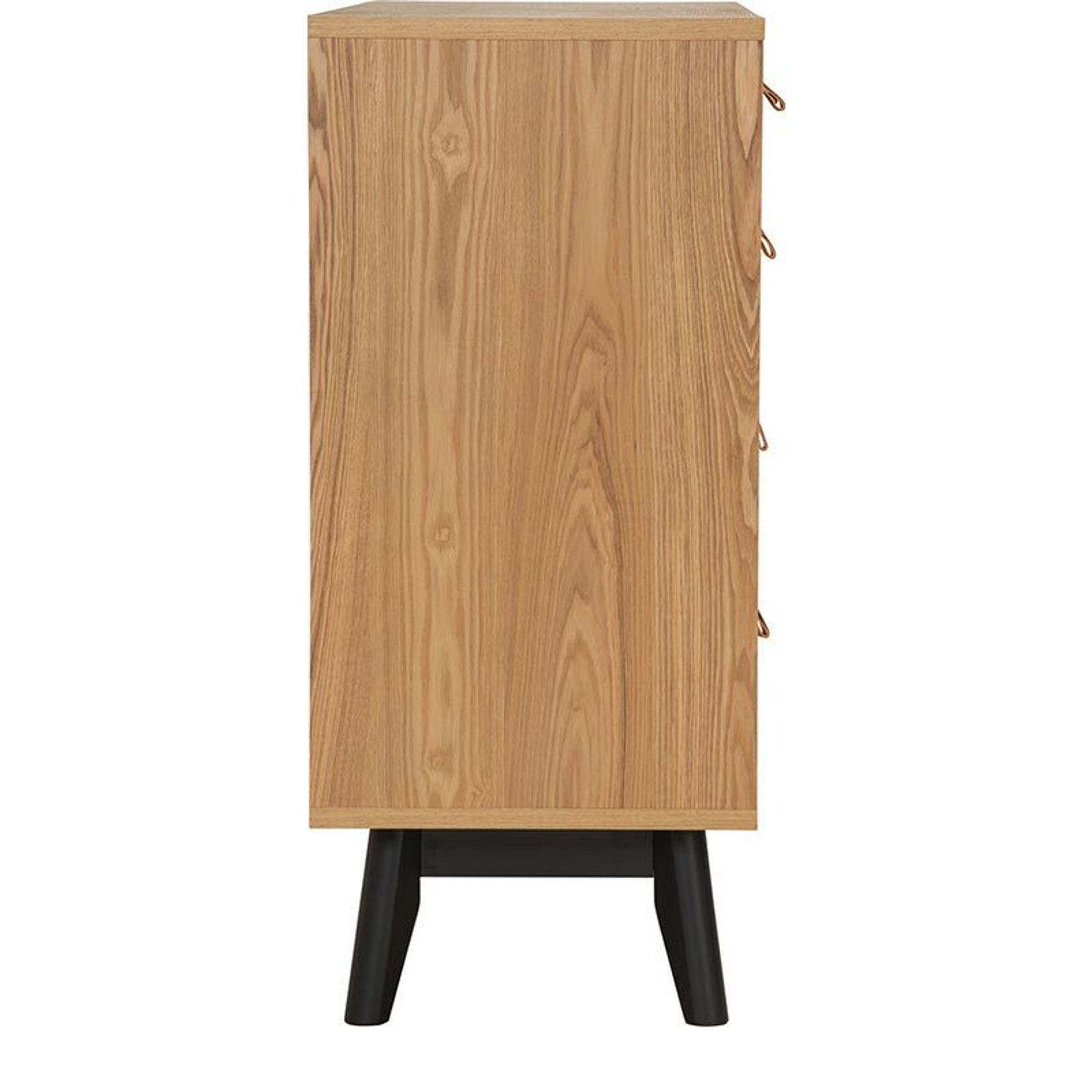 CASTOR Sideboard Buffet 125cm - Natural, Navy Blue & Black gallery detail image