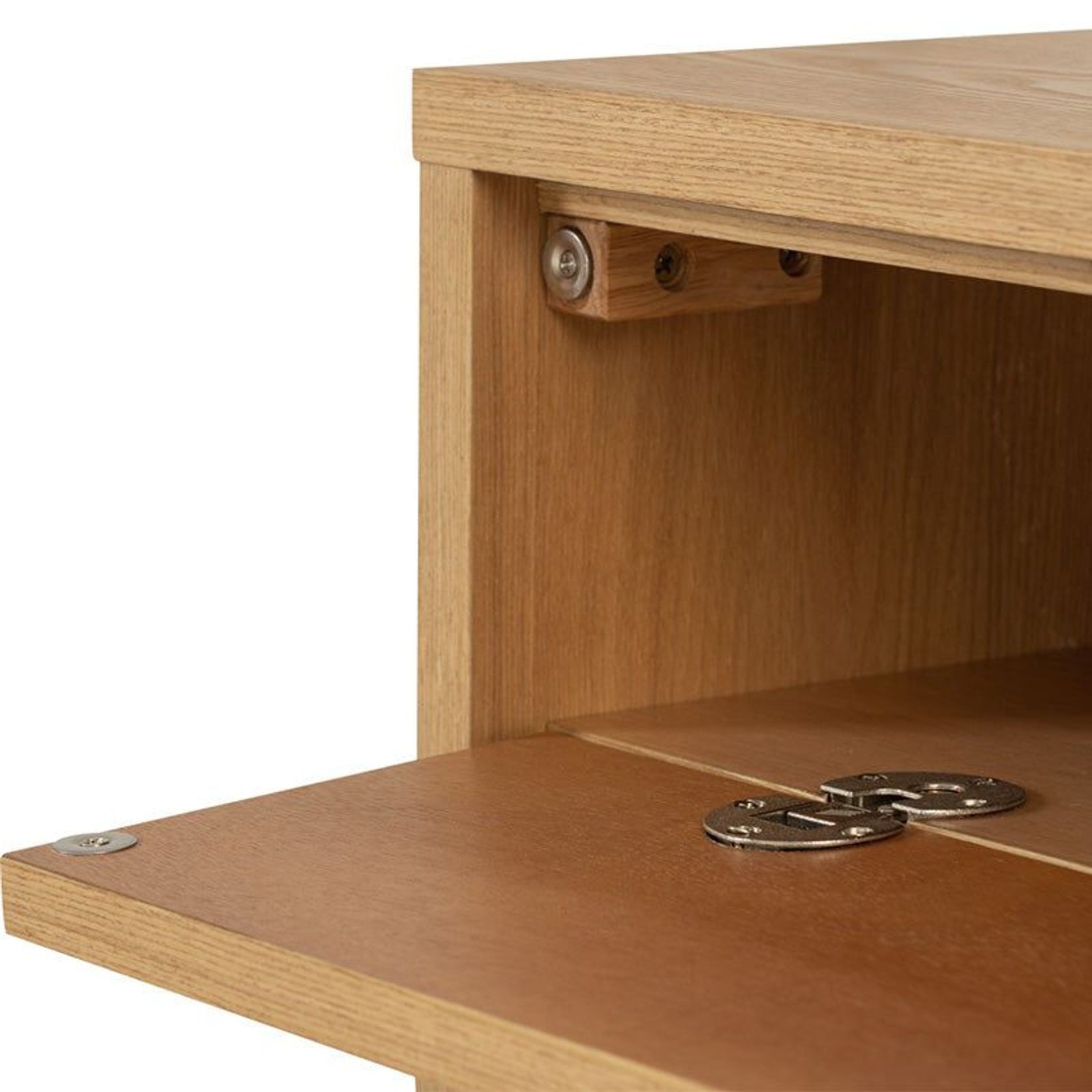 CASTOR Sideboard Buffet 125cm - Natural, Navy Blue & Black gallery detail image