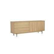 HOUSTON 200cm Sideboard Buffet - Oak & Grey gallery detail image