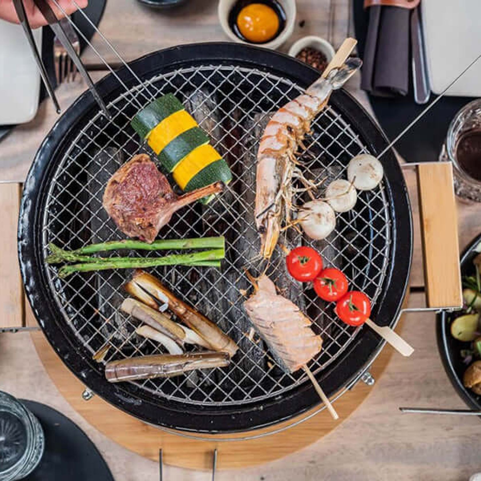 Hibachi Tabletop BBQ Grill Grill- Round gallery detail image