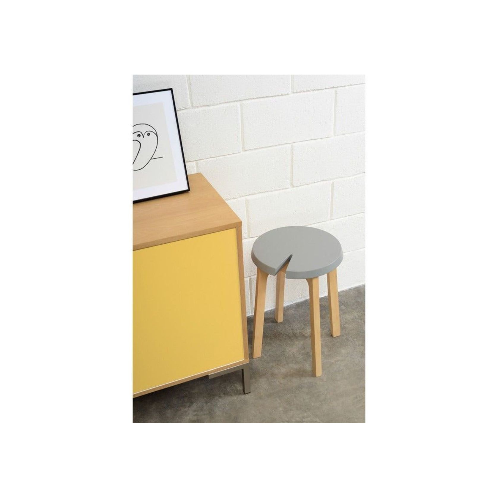 CHEVIS Stool  - Olive Yellow gallery detail image