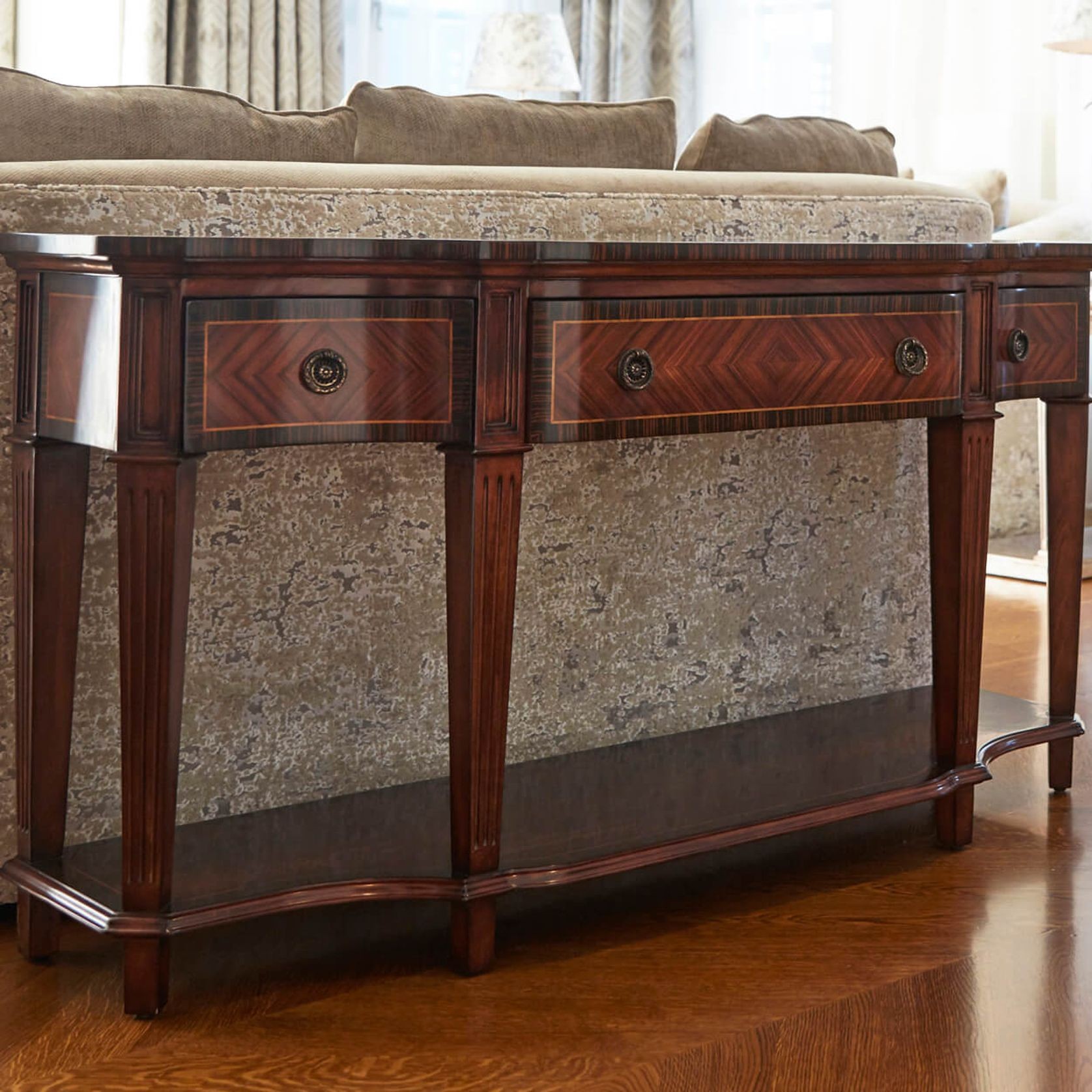 Rosewood Tapered Leg Console gallery detail image