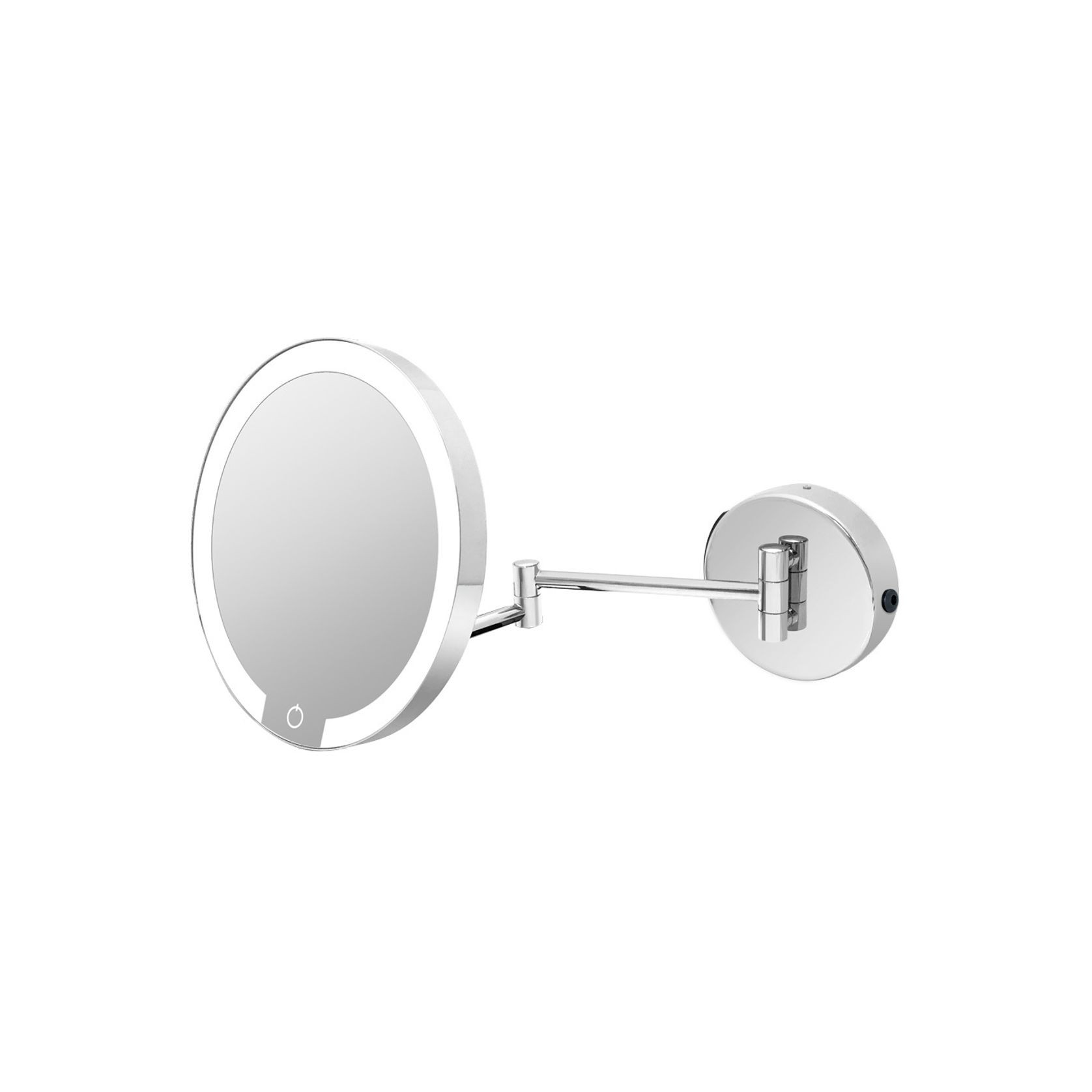Chrome LED Magnify Mirror - Battery & USB gallery detail image