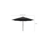 Nile 3.5m Sunbrella Round Market Umbrella gallery detail image