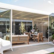 Caribbean & Atlantic Freestanding Pergola Frame Glass Sliding Door gallery detail image