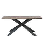 ARNO Dining Table 200cm - Brown & Black gallery detail image