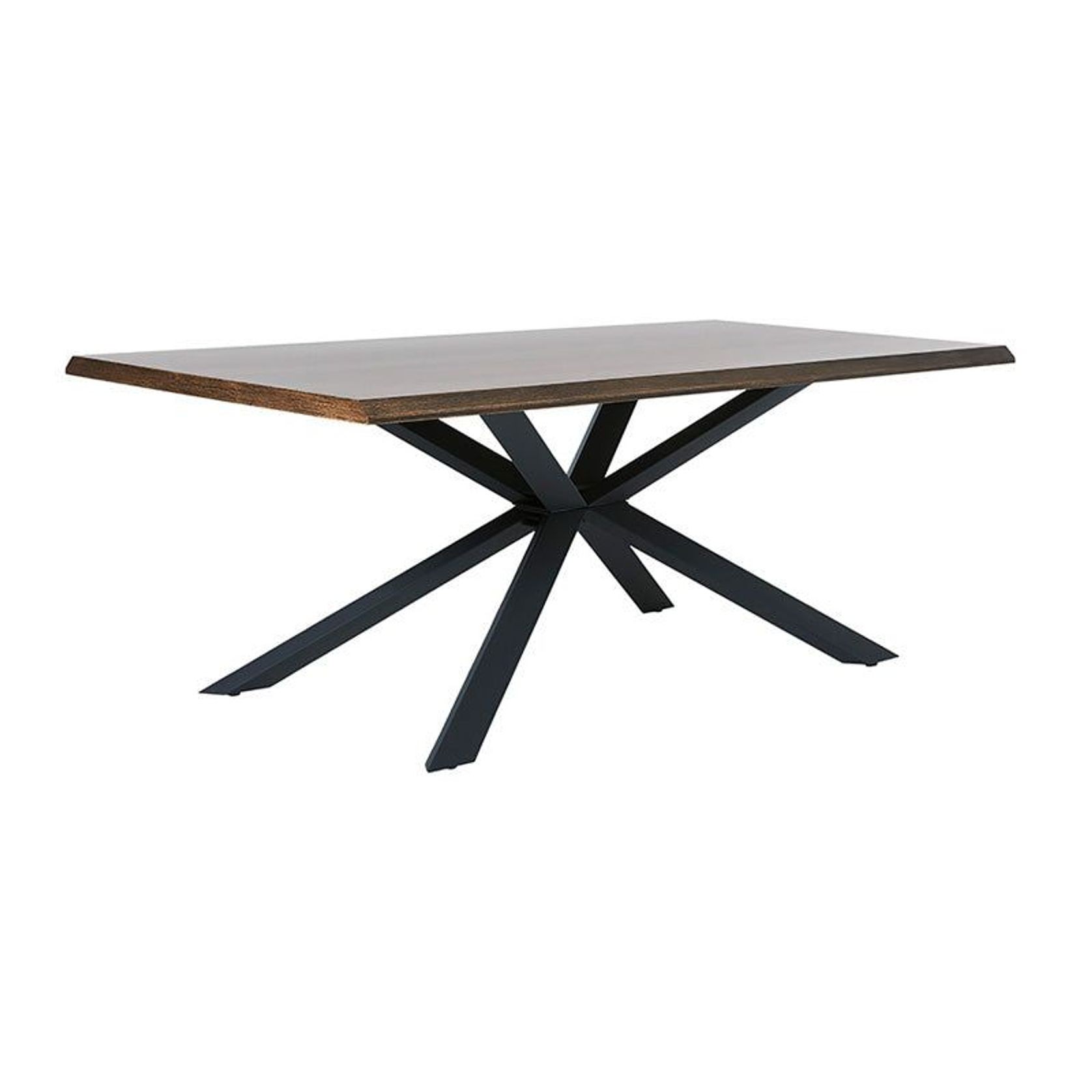 ARNO Dining Table 200cm - Brown & Black gallery detail image