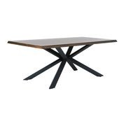 ARNO Dining Table 200cm - Brown & Black gallery detail image