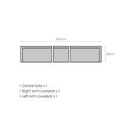 Sandpiper 2.0 Outdoor Sectional Left Arm Loveseat gallery detail image