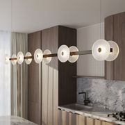 Coral Linear Bar Pendant - Frosted Glass gallery detail image