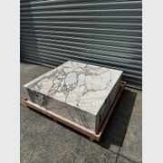 Square Coffee Table - Milky Blue Marble | Natural Stone Co. gallery detail image