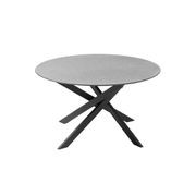 ROSARIO Round Dining Table 120cm - Stone Grey gallery detail image