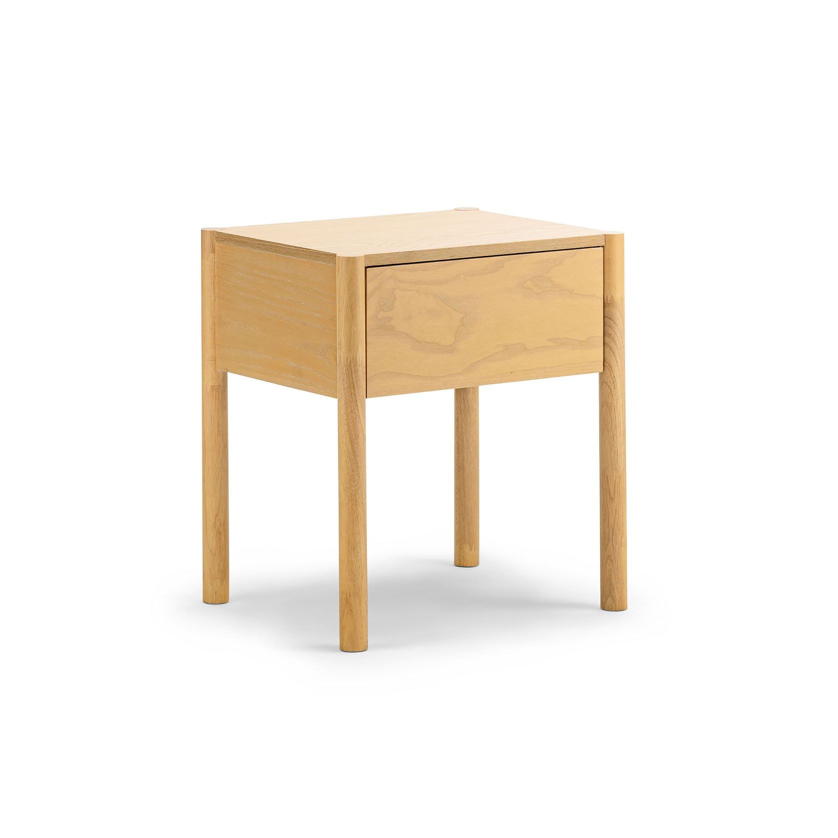 Zyler 1 Drawer Bedside Table | Light Ash gallery detail image